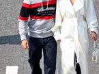 (L to R): Sergio Perez (MEX) Cadillac Formula 1 Team with his wife Carola Martinez (MEX).
29.03.2026