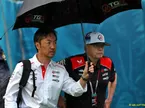 (L to R): Ayao Komatsu (JPN) Haas F1 Team Principal with Gene Haas (USA) Haas Automotion President.
03.05.2026