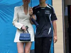(L to R): Isabella Bernardini (BRA) with her boyfriend Gabriel Bortoleto (BRA) Audi F1 Team.
03.05.2026