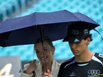 (L to R): Isabella Bernardini (BRA) with her boyfriend Gabriel Bortoleto (BRA) Audi F1 Team.
03.05.2026