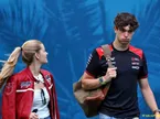 (L to R): Alicia Torriani with her boyfriend Oliver Bearman (GBR) Haas F1 Team.
03.05.2026