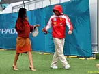 Charles Leclerc (MON) Scuderia Ferrari with his wife Alexandra Leclerc (ITA).
03.05.2026
