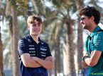 (L to R): Luke Browning (GBR) Williams F1 Team Reserve Driver with Jak Crawford (USA) Aston Martin F1 Team Reserve Driver.
13.02.2026