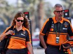 (L to R): Stephanie Carlin (GBR) McLaren F1 Team Business Operations Director with Alessandro Alunni Bravi (ITA) McLaren F1 Team Chief Business Affairs Officer.
13.02.2026