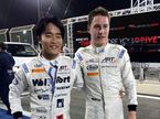 Нобухару Мацусита и Стоффель Вандорн после квалификации в Бахрейне