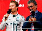 Гран При Европы. Нико Росберг и Эдди Джордан. Интервью на подиуме