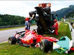 Последствия аварии Алонсо и Райкконена