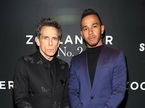 Бен Стиллер и Льюис Хэмилтон на премьере Zoolander 2