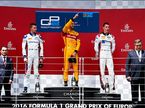Подиум субботней гонки GP2