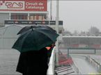 Дождь на тестах в Барселоне