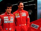 Ален Прост (McLaren) и Найджел Мэнселл (Ferrari)