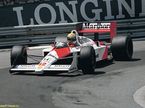 Айртон Сенна за рулём McLaren MP4/4, 1988 год