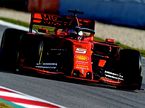 Себастьян Феттель за рулём Ferrari SF90 в заключительный день тестов в Барселоне, фото пресс-службы Скудерии