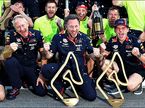 В Reb Bull Racing празднуют победу Макса Ферстаппена