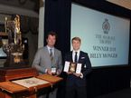 Билли Монгер на вручении премии Segrave Trophy