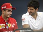 Шарль Леклер и Карлос Сайнс - будущие напарники в Ferrari