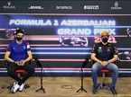 Эстебан Окон (Alpine) и Макс Ферстаппен (Red Bull Racing) на пресс-конференции в четверг