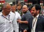 Руководитель Формулы 1 Стефано Доменикали и президент FIA Мохаммед бен Сулайем