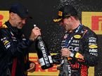 Эдриан Ньюис и Макс Ферстаппен на подиуме Гран При Канады, фото Red Bull Racing