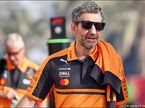 Руководитель команды McLaren Андреа Стелла утром третьего дня тестов
