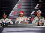 Ник Хайдфельд (BMW Sauber), Льюис Хэмилтон (McLaren Mercedes), Рубенс Баррикелло (Honda)