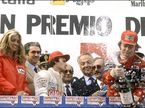 Подиум Гран При Сан-Марино. Дидье Пирони и Жиль Вильнев