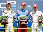 Подиум воскресной гонки GP2
