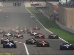 Старт гонки GP2 Asia в Бахрейне