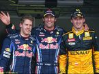 Себастьян Феттель, Марк Уэббер и Роберт Кубица