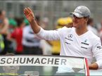 Михаэль Шумахер на параде пилотов