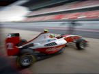 Эстебан Гутьеррес на тестах GP3 в Барселоне