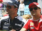 Парад пилотов. Рубенс Баррикелло и Фелипе Масса