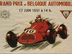 Афиша Гран При Бельгии 1951 года (фрагмент)