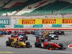 Старт субботней гонки GP2 в Малайзии