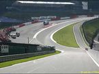 Поворот Eau Rouge на трассе в Спа