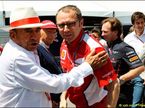 Босс Santander Эмилио Ботин и руководитель команды Ferrari Стефано Доменикали