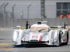 Лоик Дюваль на Audi R18 e-tron quattro на тестах в Ле-Мане