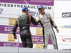 Марко Соренсен и Кевин Магнуссен на подиуме в Австрии