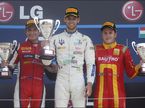 Подиум второй гонки GP2 в Венгрии