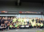 Red Bull Racing празднует победу в Гран При Бельгии 2013