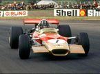 Грэм Хилл за рулем Lotus 49-R8