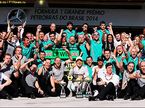 Mercedes празднует дубль в Гран При Бразилии 2014