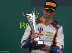 Рафаэле Марчьелло на подиуме в Сильверстоуне