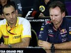 Сирил Абитебул и Кристиан Хорнер, руководитель Red Bull Racing