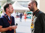 Кристиан Хорнер, руководитель Red Bull Racing, и Сирил Абитебул
