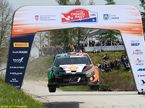 Тьери Невиль за рулём Hyundai i20 N Rally1 HYBRID на трассе ралли в Хорватии