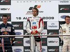 Подиум в Донингтоне (слева направо): Михаил Алешин, Энди Соучек, Тобиас Хегевальд