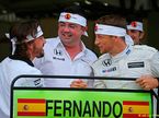 Фернандо Алонсо, Эрик Булье и Дженсон Баттон