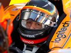 Фернандо Алонсо за рулём машины команды Andretti в цветах McLaren на тестах в Индианаполисе
