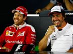 Себастьян Феттель и Фернандо Алонсо